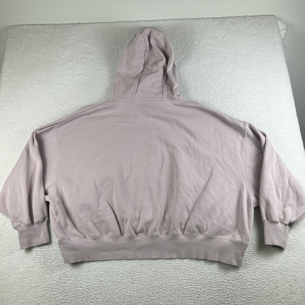 Nike Hoodie Womens XL Purple‎ Phoenix Fleece Cropped Boxy Pullover Sweatshirt - Picture 9 of 14